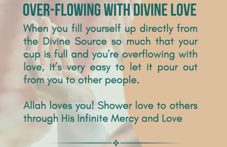 Filling our spiritual cups with God’s Love